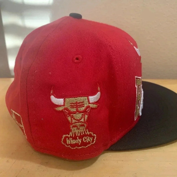 Vintage New Era Youth Chicago Bulls Hardwood Classics Snapback Hat Cap - Picture 3 of 7
